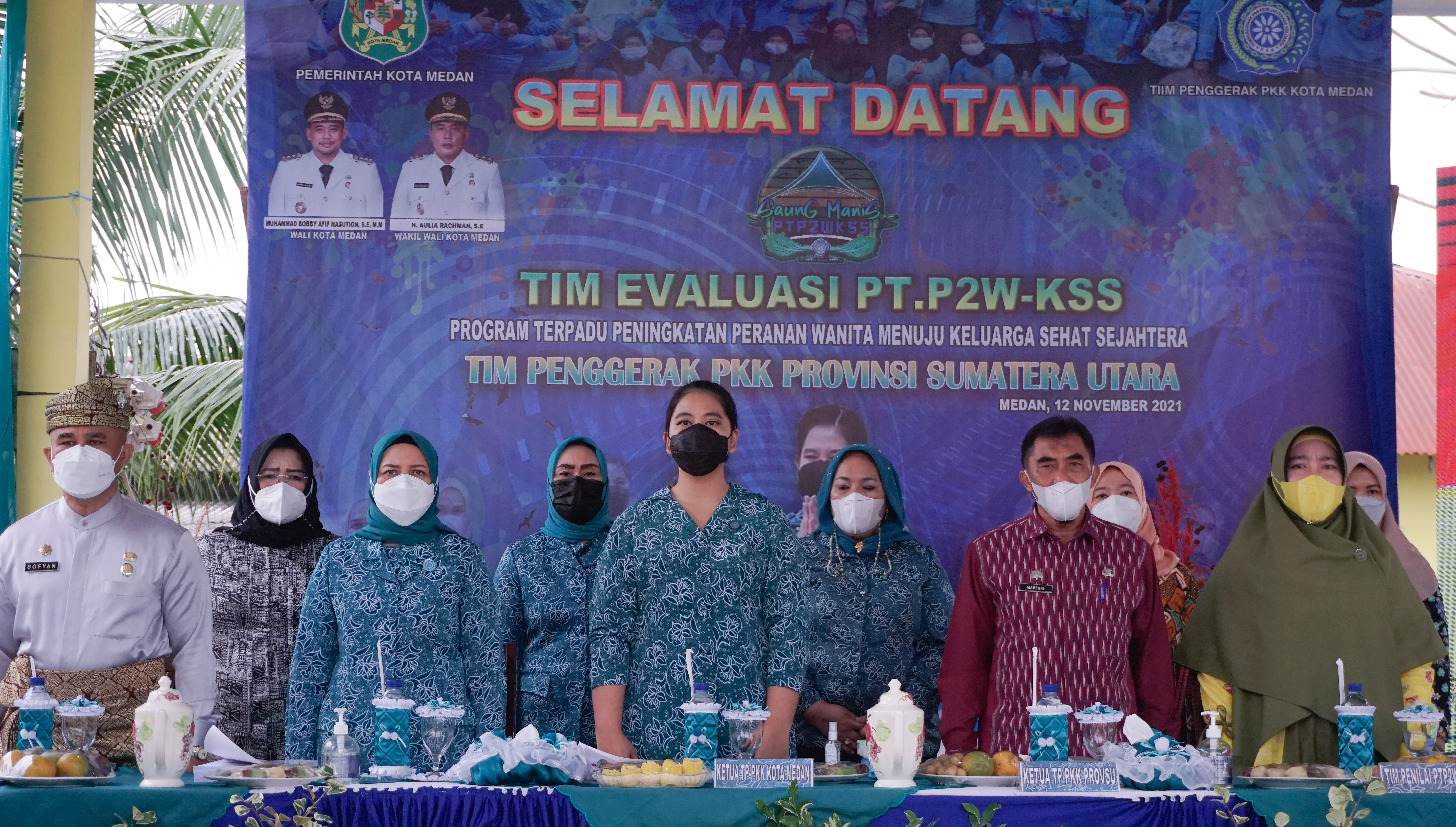 Kunjungan Tim Evaluasi Program Terpadu Peningkatan Peranan Wanita Menuju Keluarga Sehat Sejahtera PTP2WKSS Tingkat Provinsi Sumatera Utara